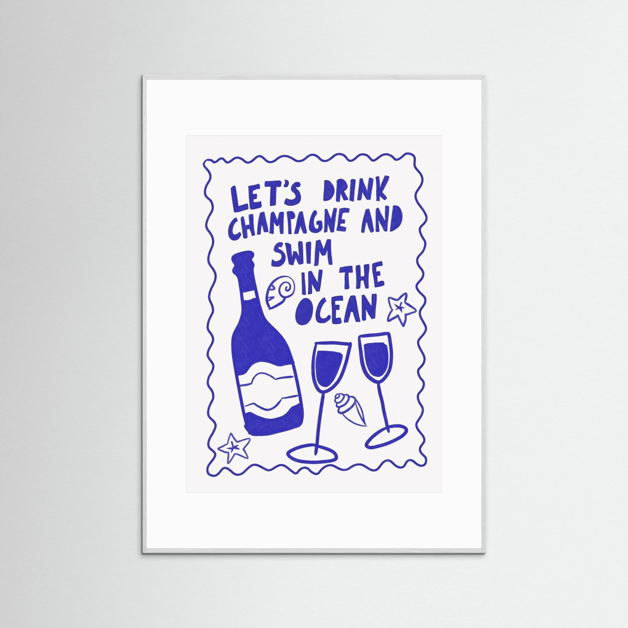 Champagne by the ocean by Athene Fritsch