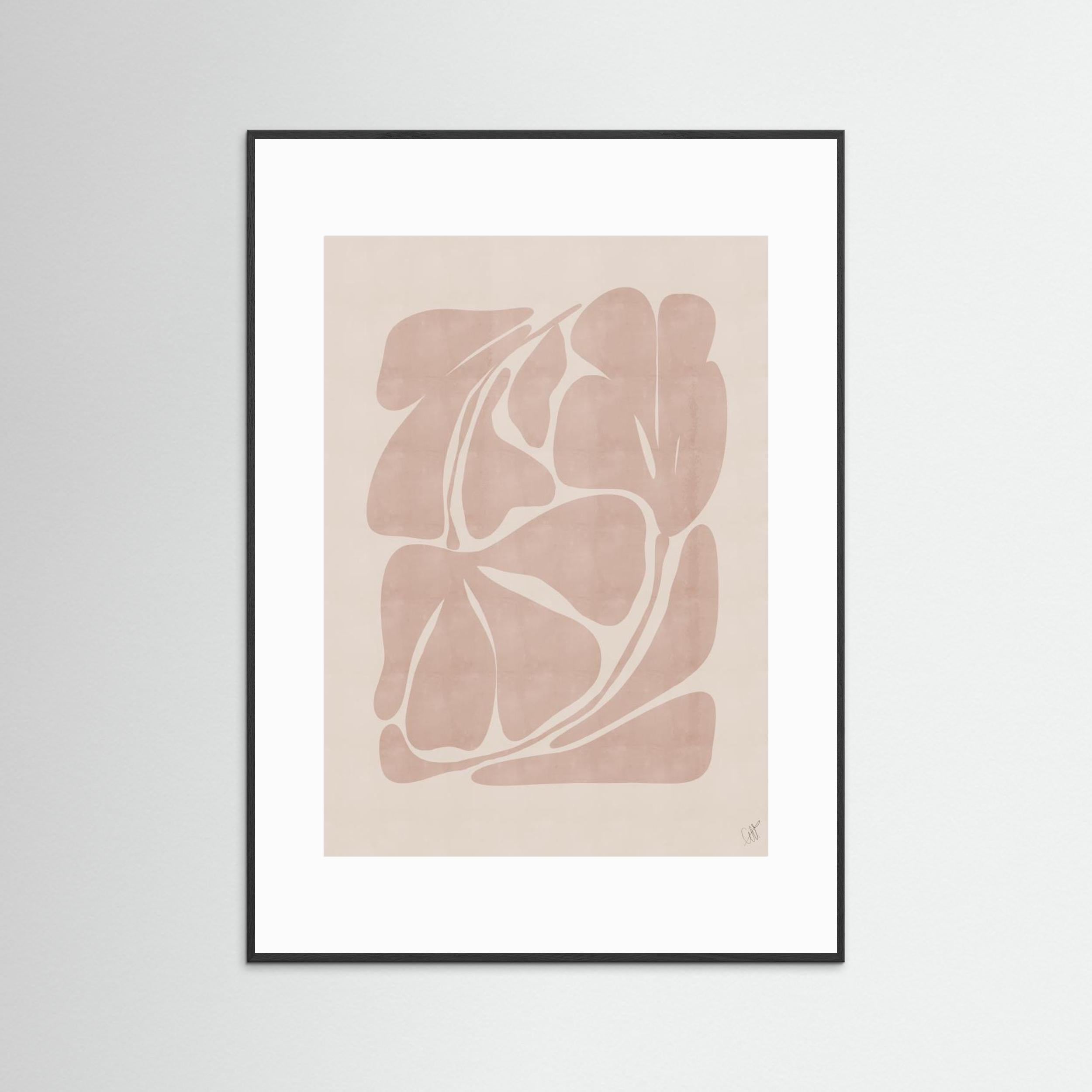 Beige Abstract Shapes by Anne Marie Volfova