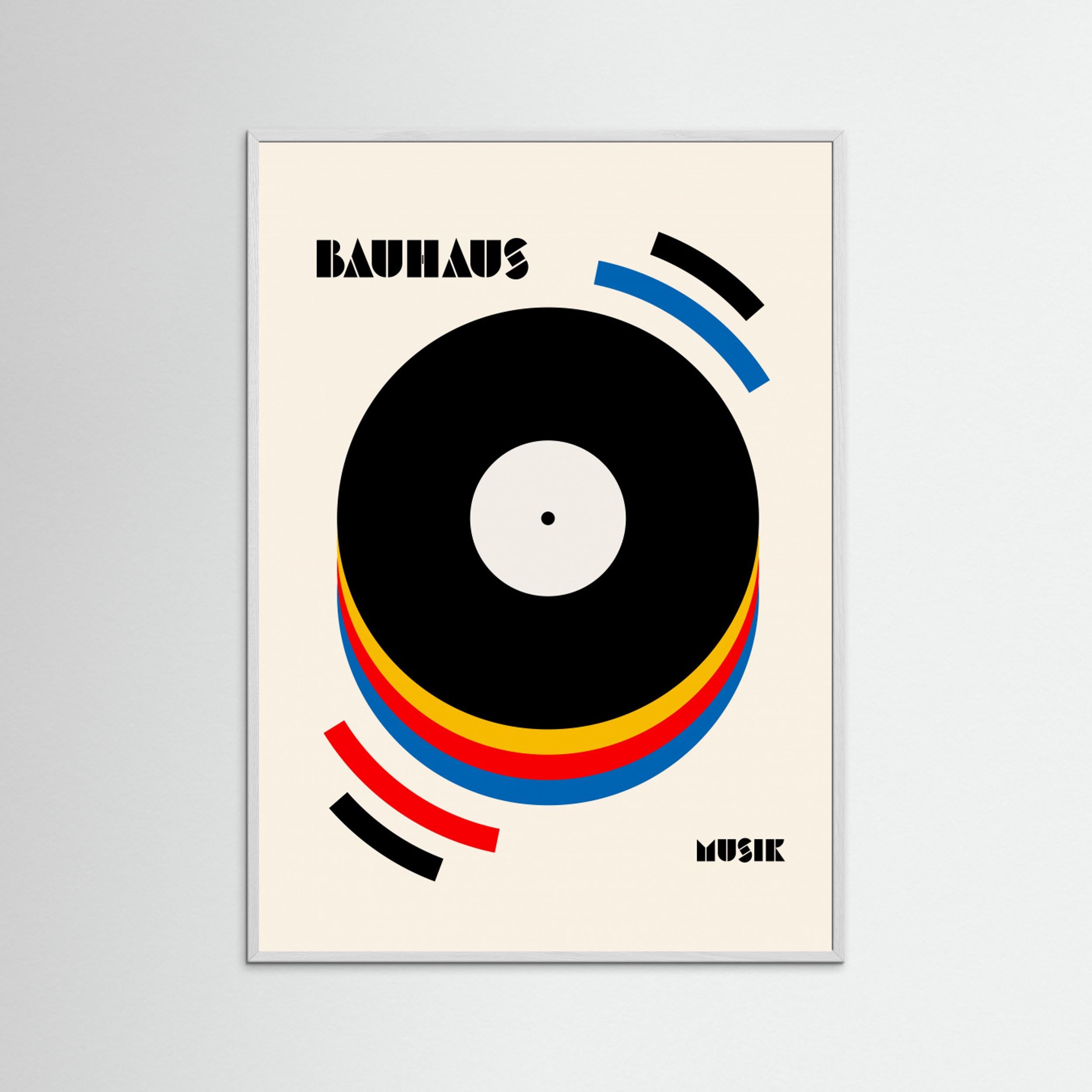 Bauhaus Musik Retro Illustration by Retrodrome