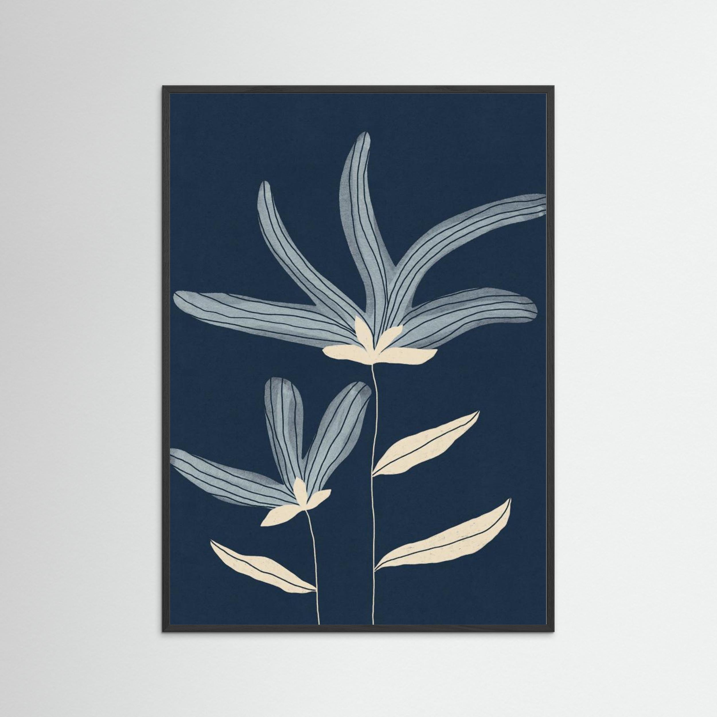 Two Flowers by Alisa Galitsyna - Fine Art Paper Print - dreamtprint.art - 14 x 21 cm / 5 x 8″ (A5)