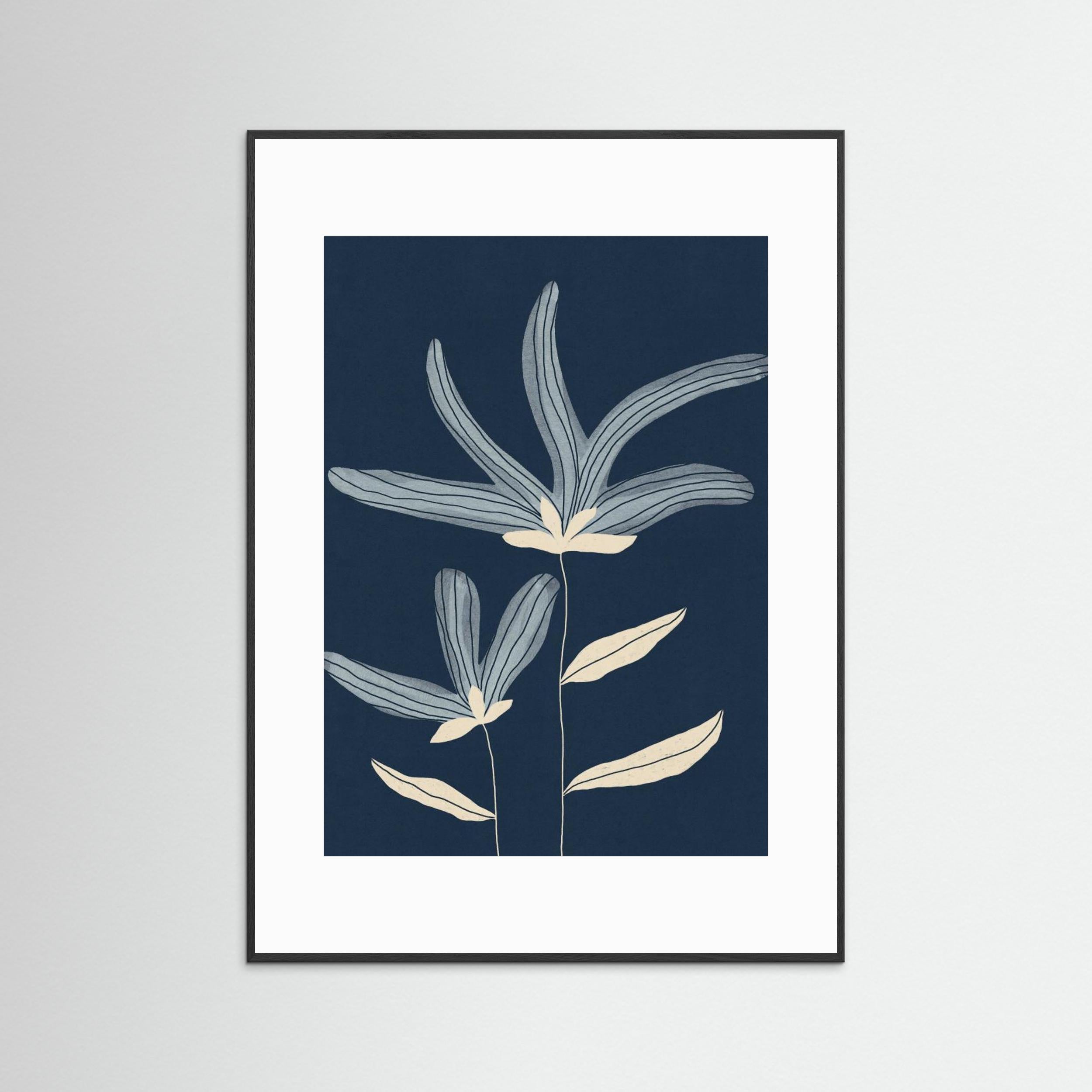 Two Flowers by Alisa Galitsyna - Fine Art Paper Print - dreamtprint.art - 14 x 21 cm / 5 x 8″ (A5)