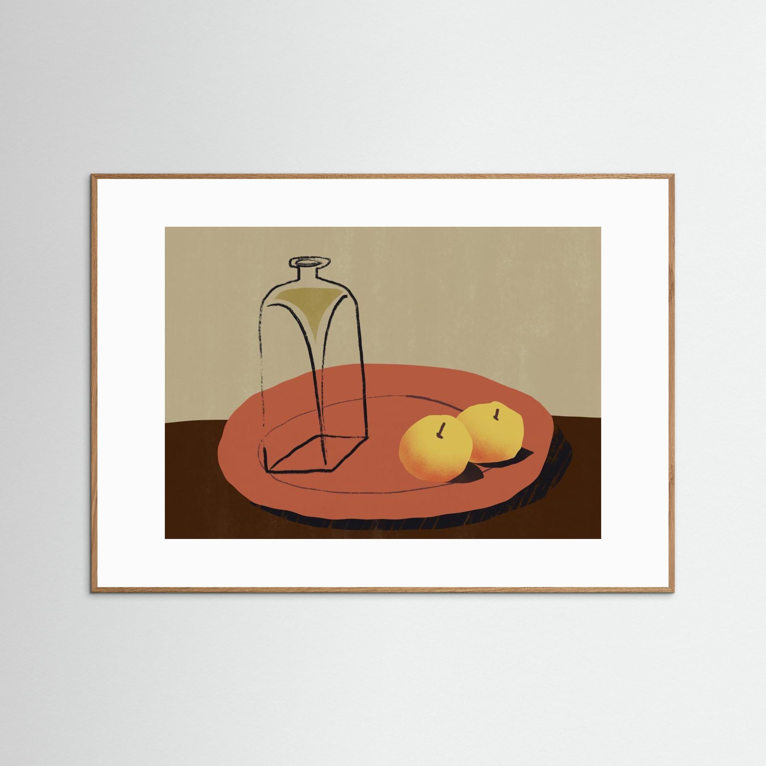 Jar and apple by Little Dean