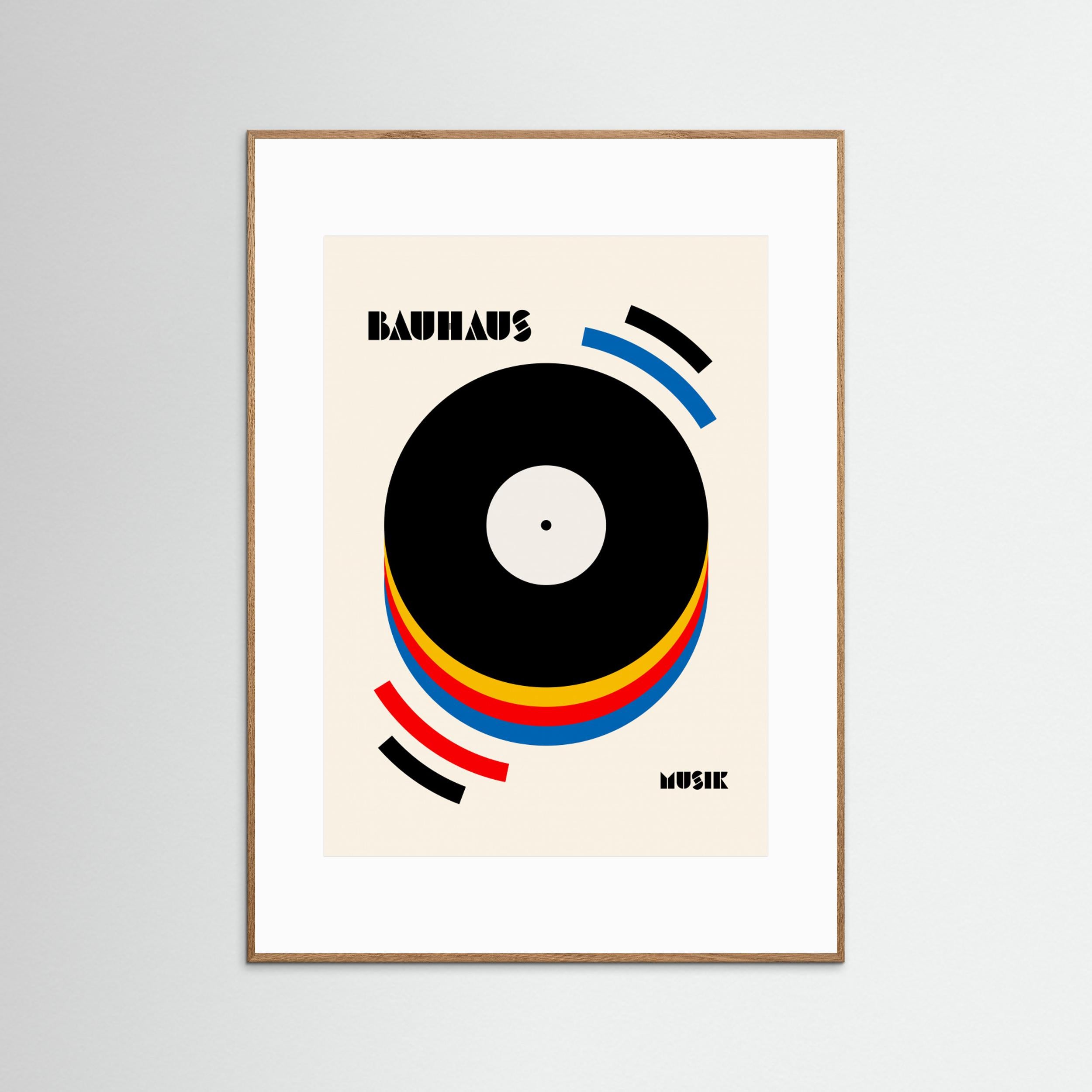 Bauhaus Musik Retro Illustration by Retrodrome