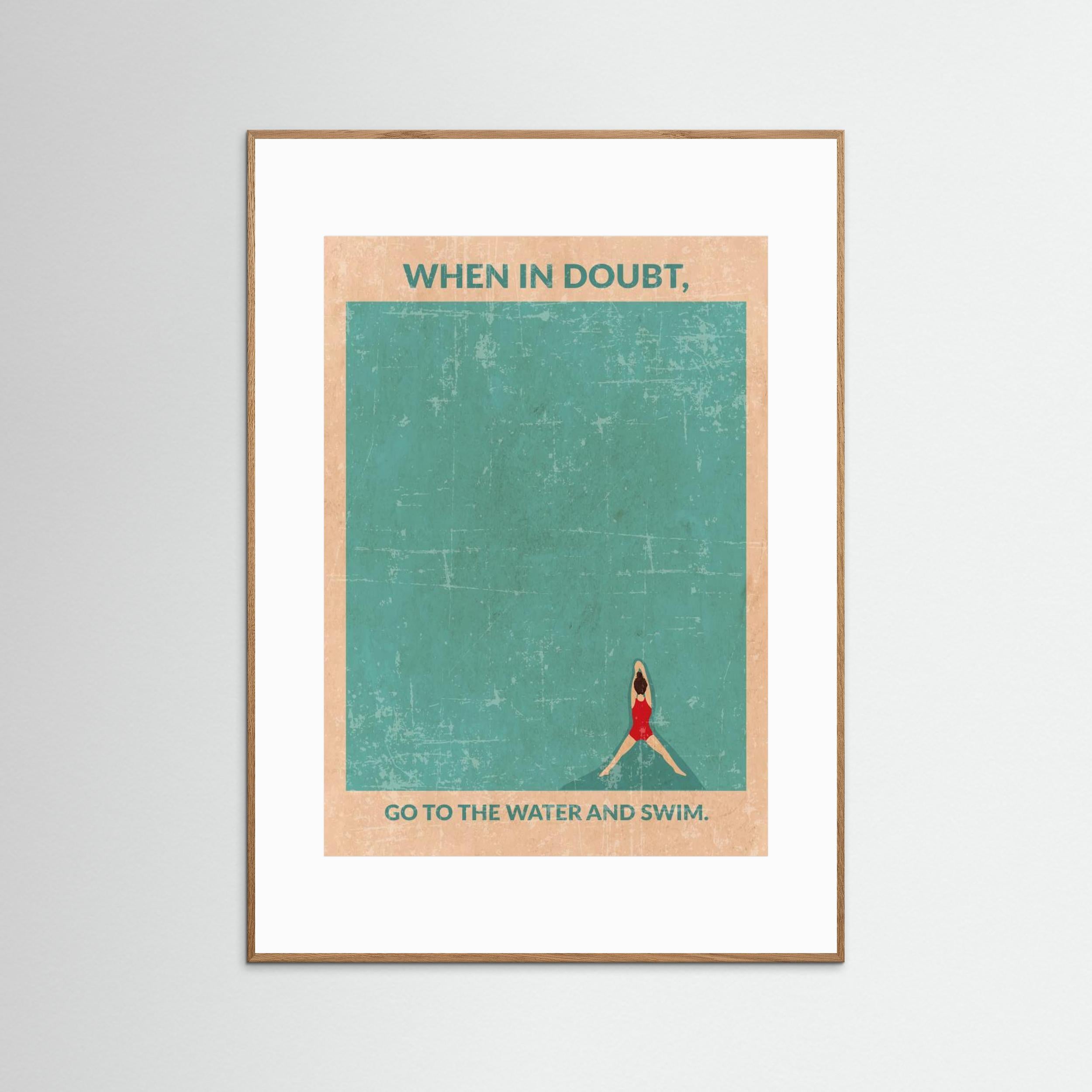 Open Water Standard Wall Art by Wall Chart Art Studio