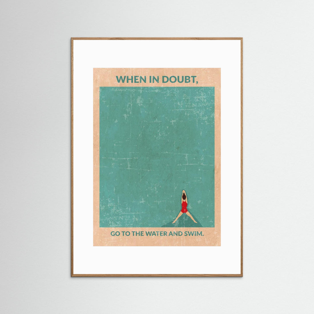 Open Water Standard Wall Art by Wall Chart Art Studio