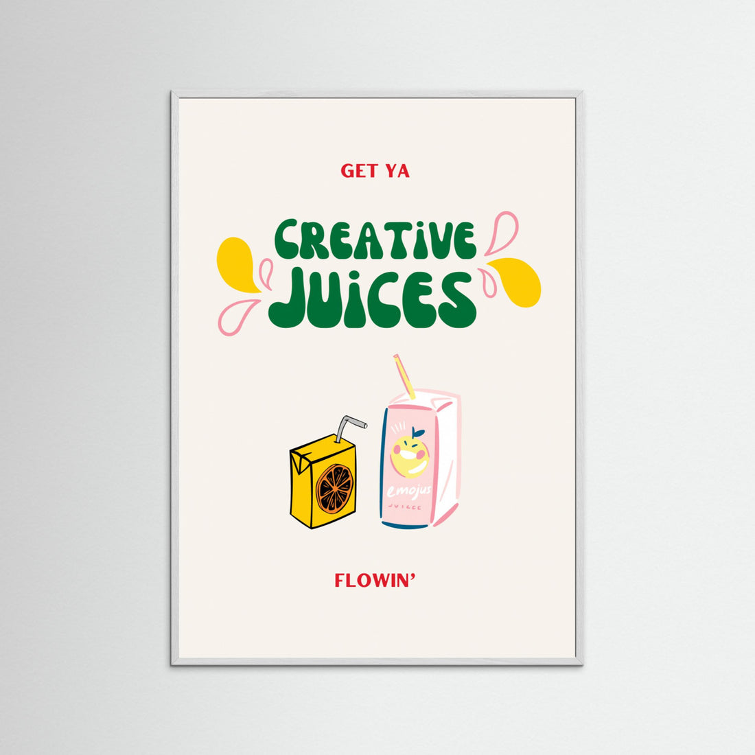 Creative Juices Print by Nazma Khokhar