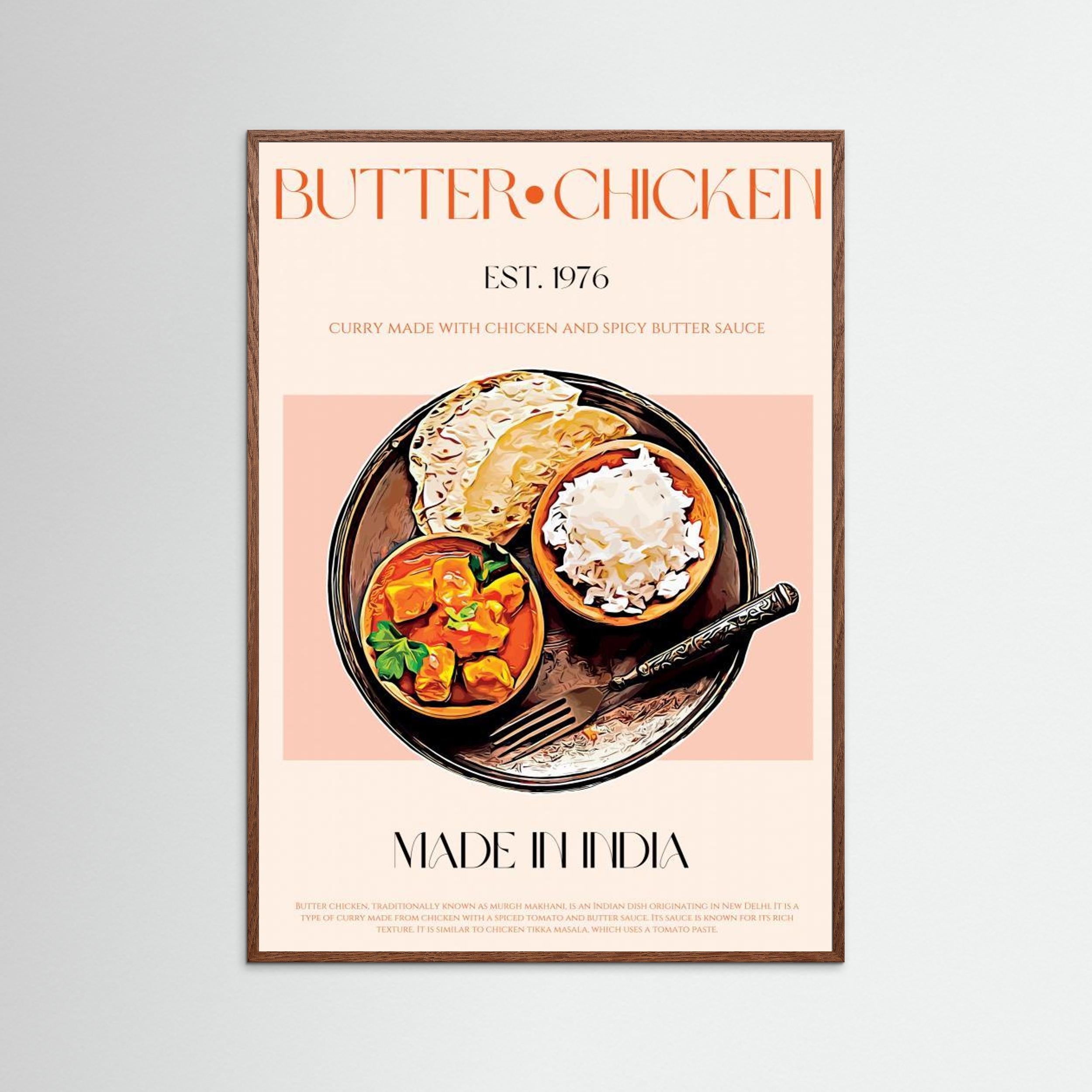 23ratiobutterchickenprint by Nazma Khokhar