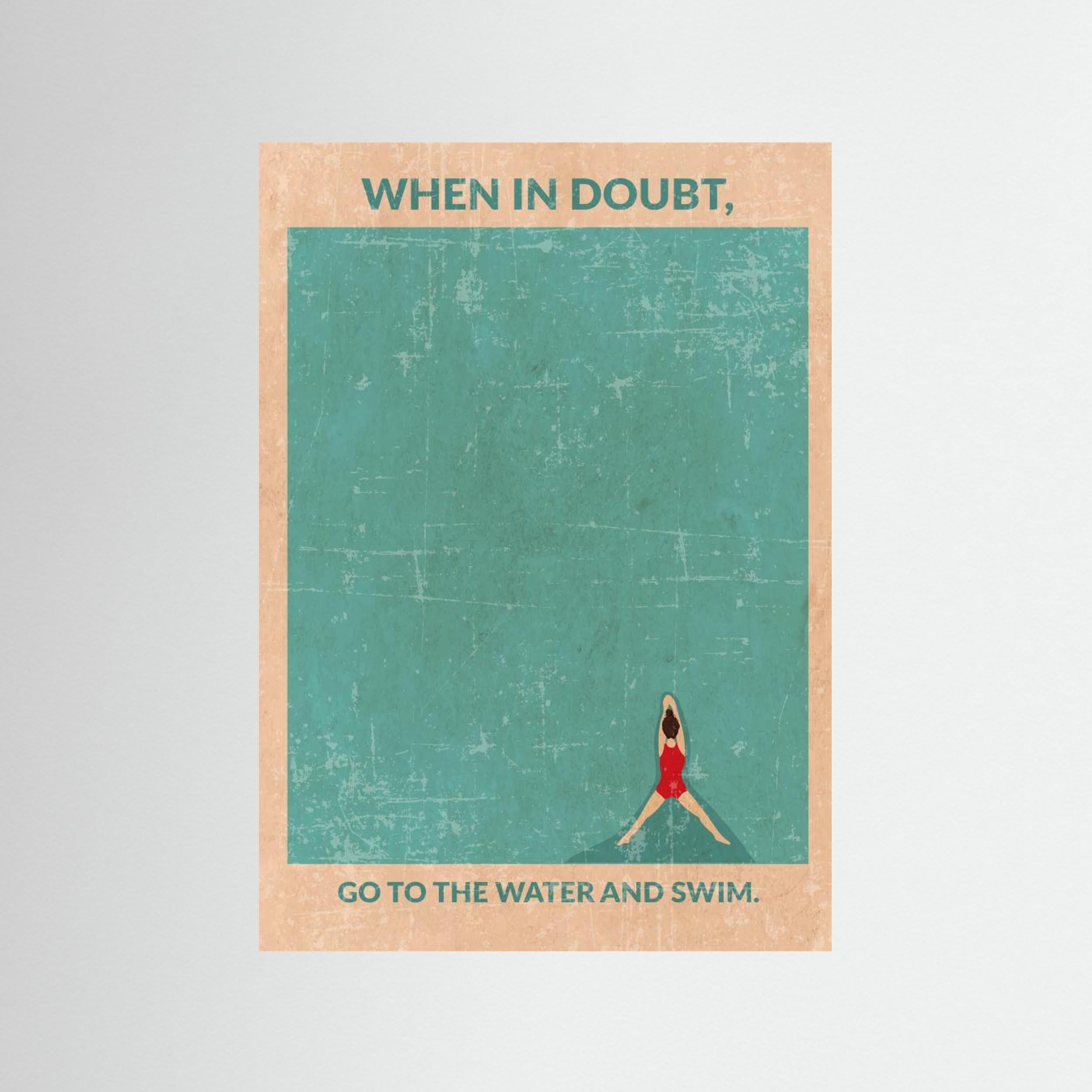 Open Water Standard Wall Art by Wall Chart Art Studio