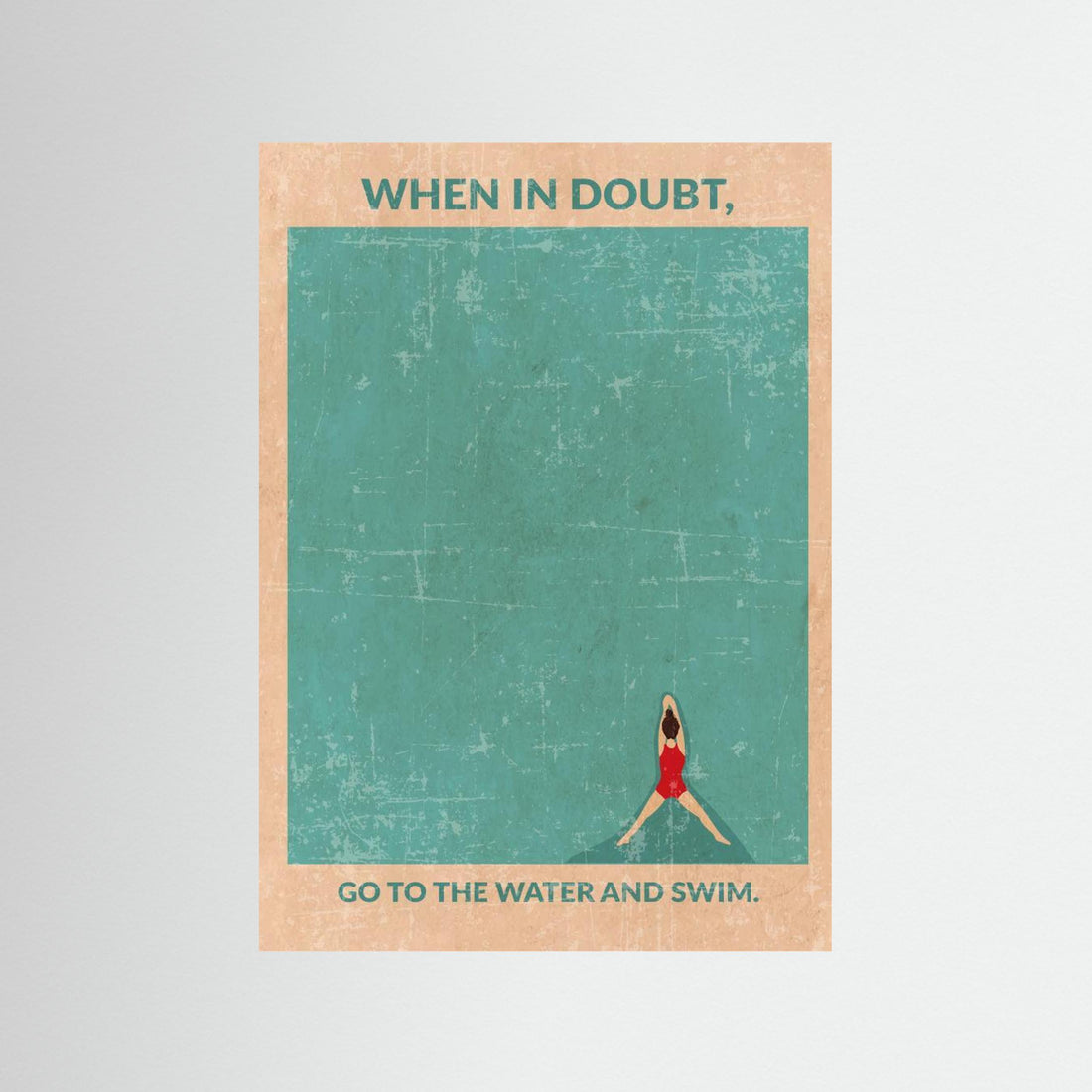 Open Water Standard Wall Art by Wall Chart Art Studio