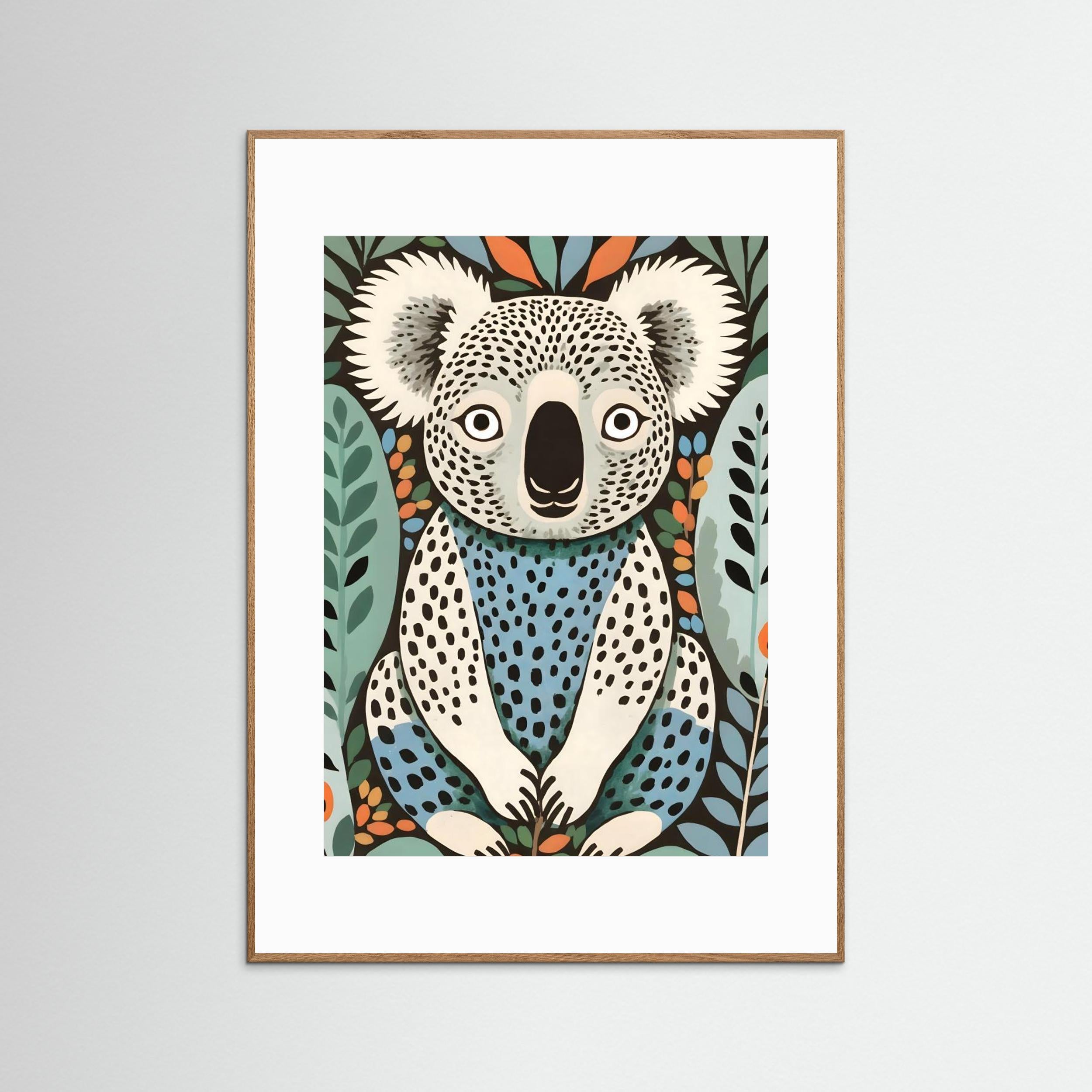 Spotted Koala In The Gumleaf Grove Wildlife Animals Forest by Uma Gokhale