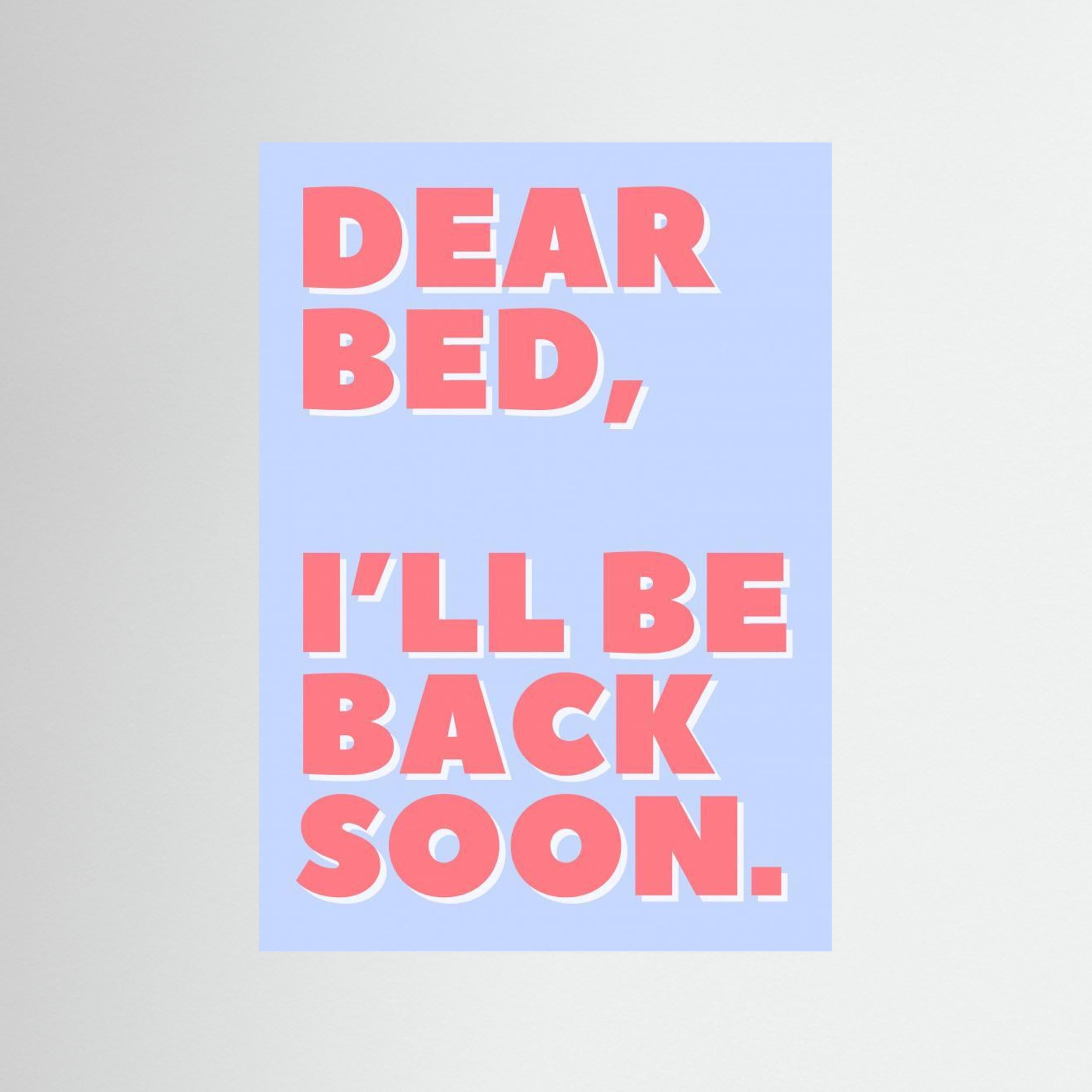 Dear Bed by Athene Fritsch