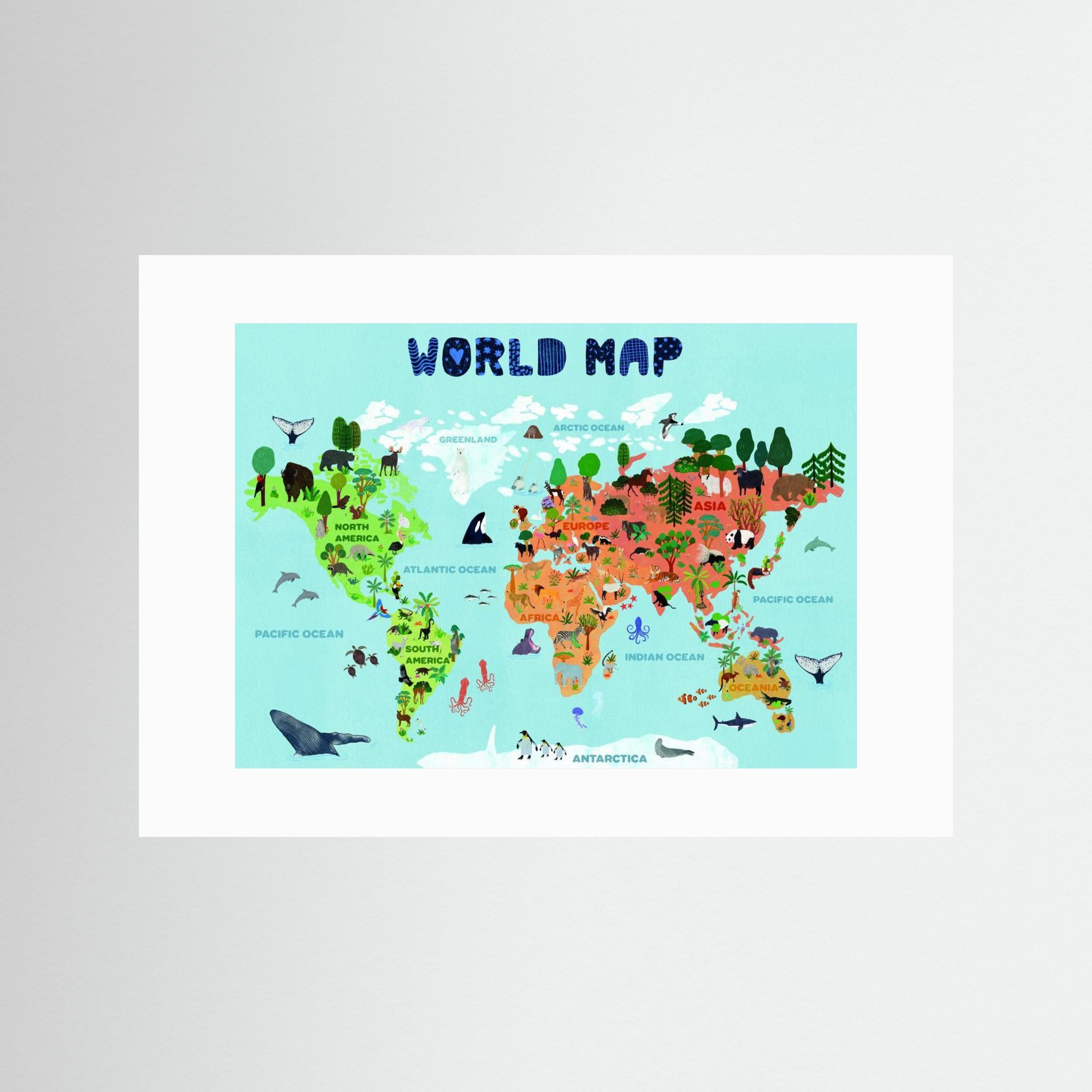 World map for kids by Jota De Jai