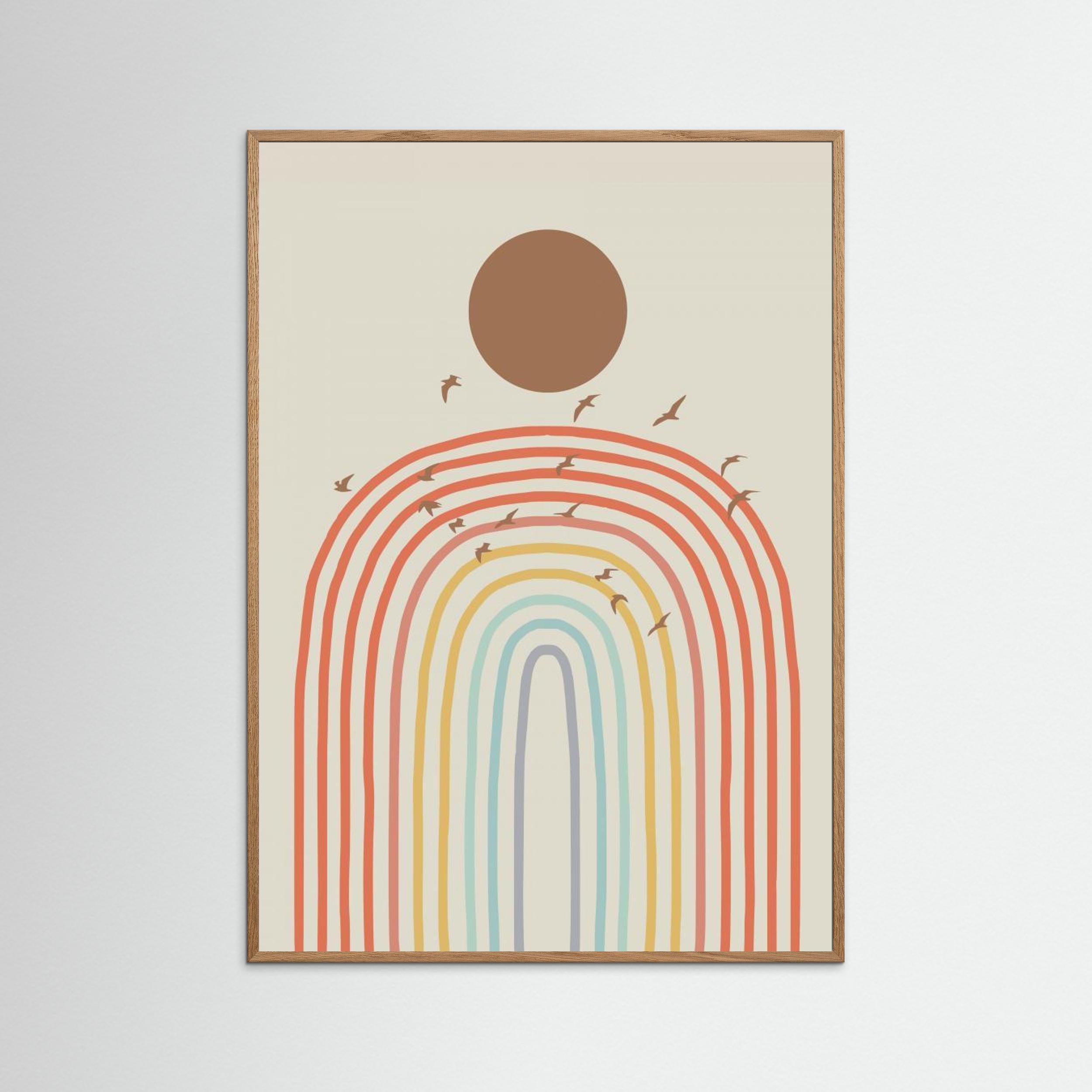 Rainbow Arch and Birds by Little Dean