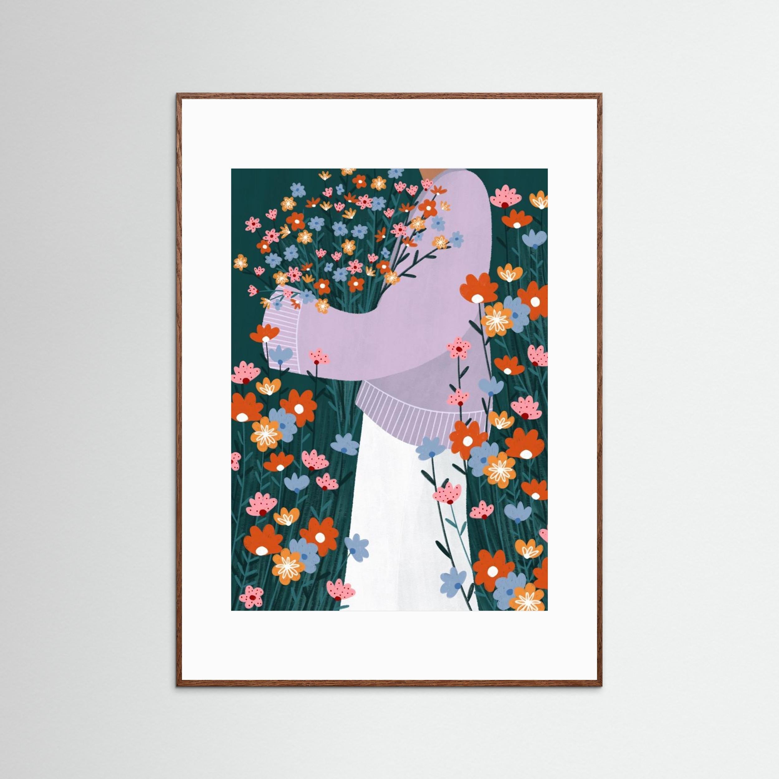 Wildflower Garden by Bea Müller - Fine Art Paper Print - dreamtprint.art - 14 x 21 cm / 5 x 8″ (A5)