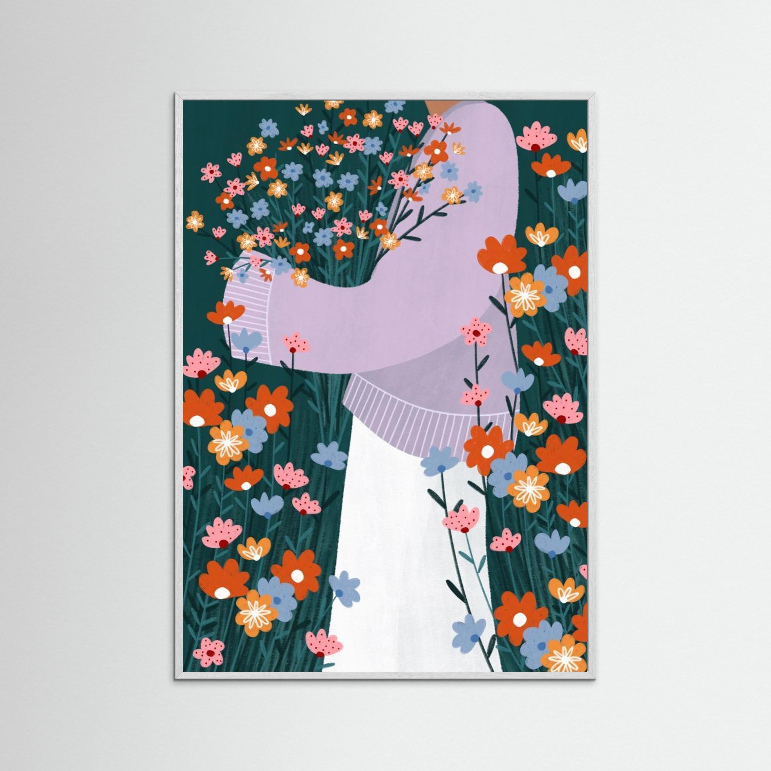 Wildflower Garden by Bea Müller - Fine Art Paper Print - dreamtprint.art - 14 x 21 cm / 5 x 8″ (A5)