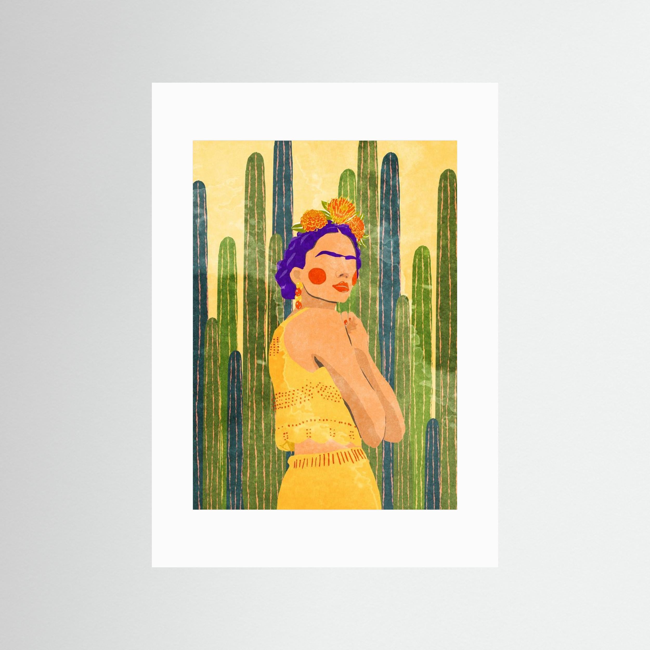 Frida and cacti by Raissa Oltmanns