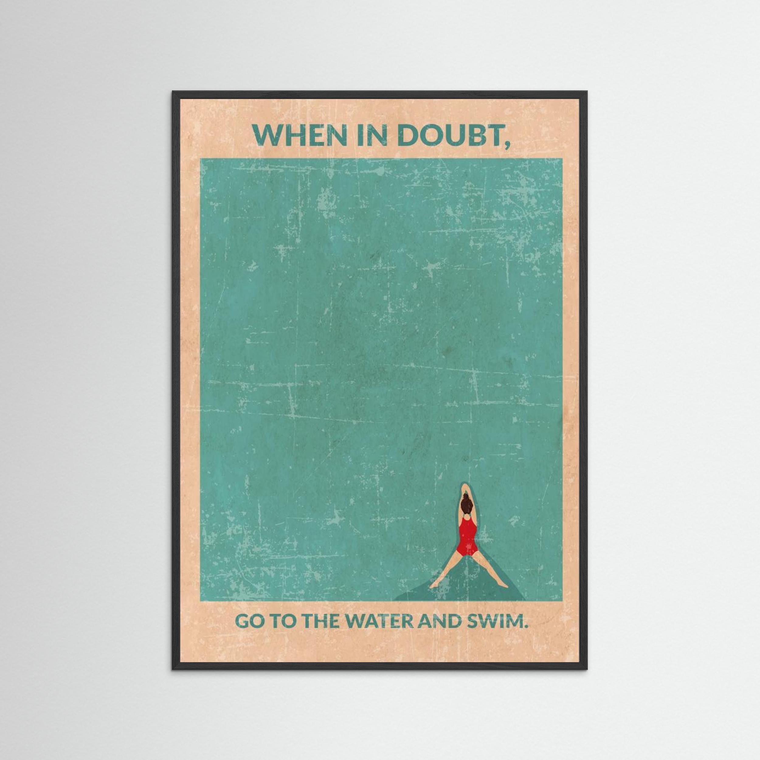 Open Water Standard Wall Art by Wall Chart Art Studio