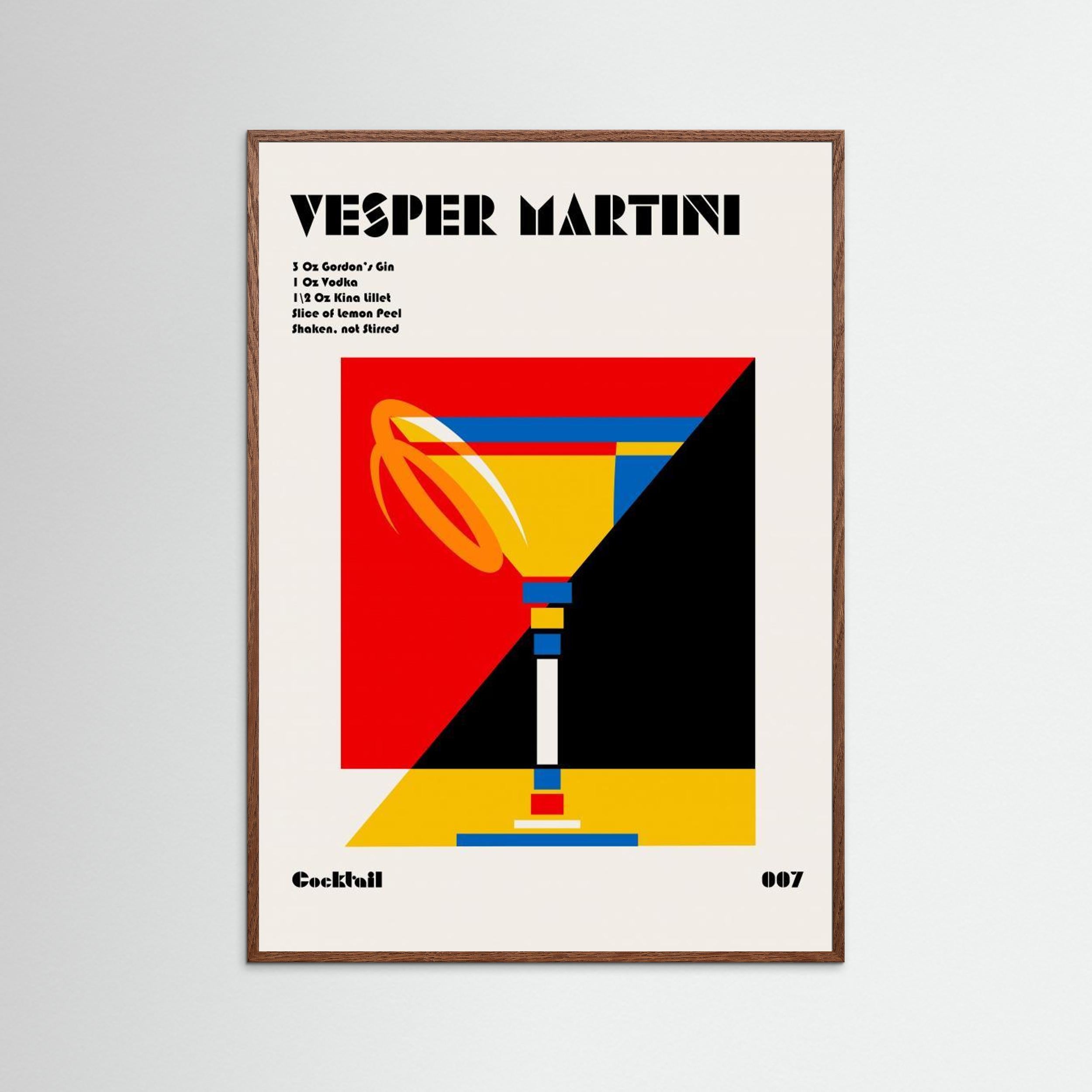 Vesper Martini Bauhaus Cocktail by Retrodrome
