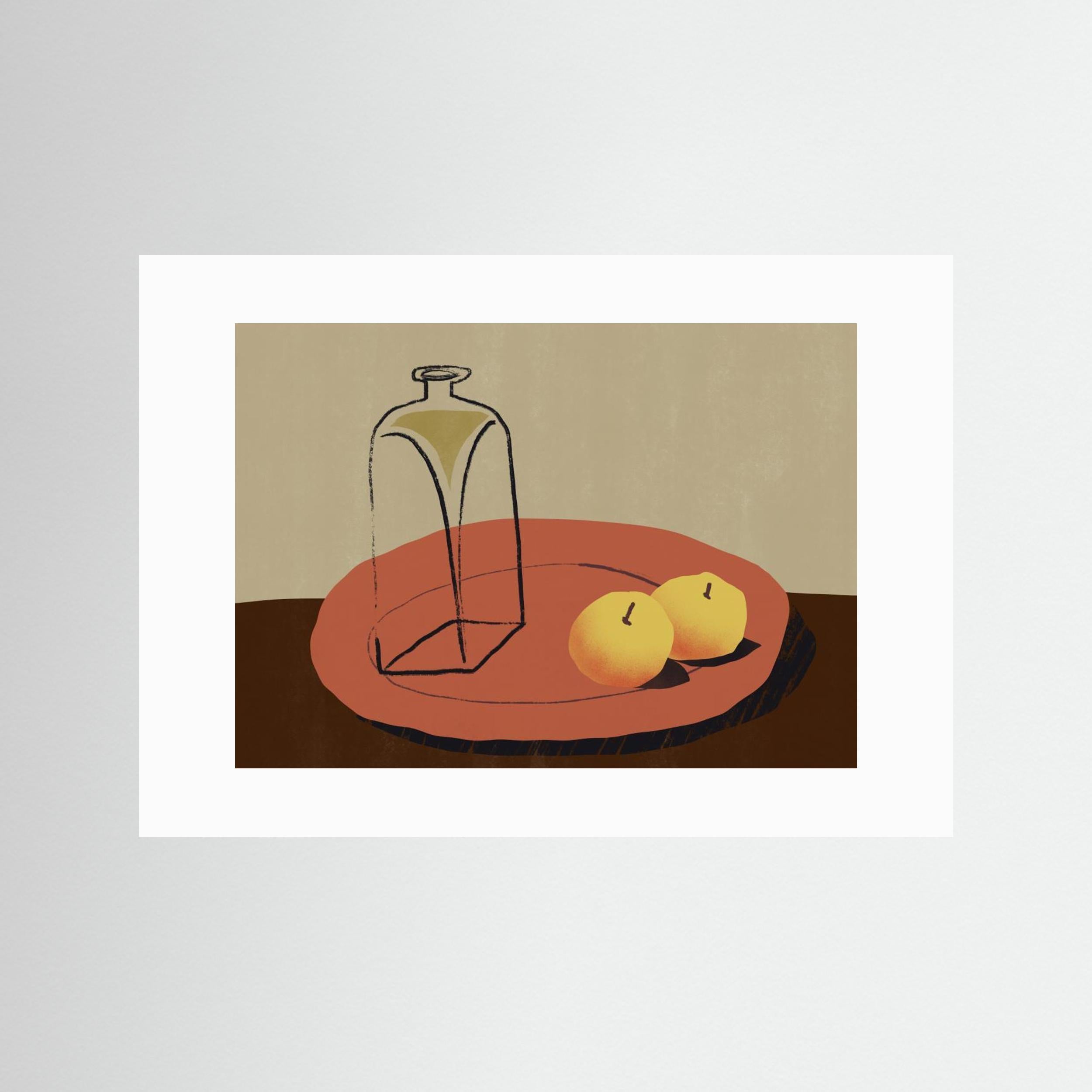 Jar and apple by Little Dean