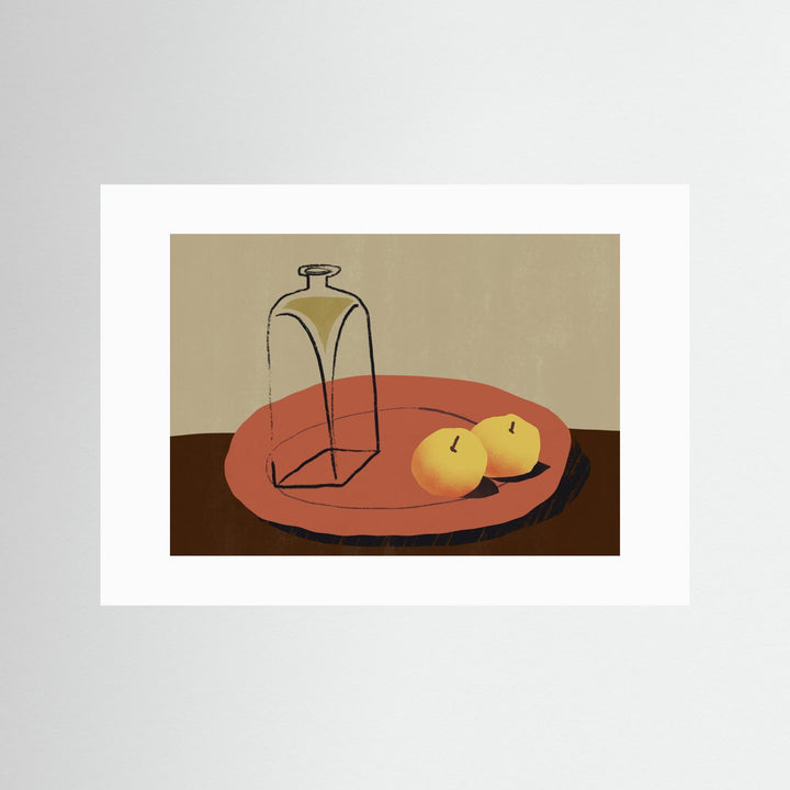 Jar and apple by Little Dean