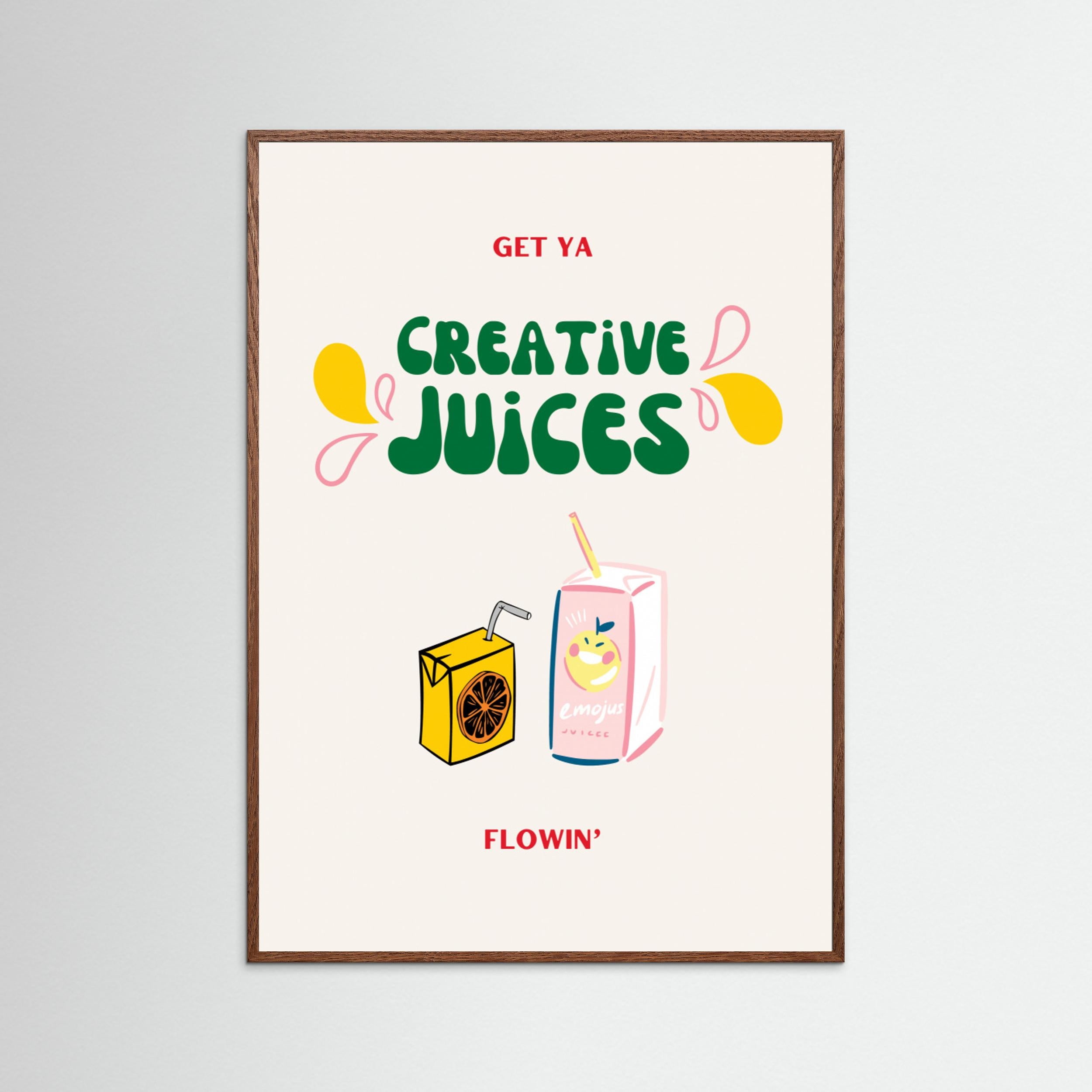 Creative Juices Print by Nazma Khokhar