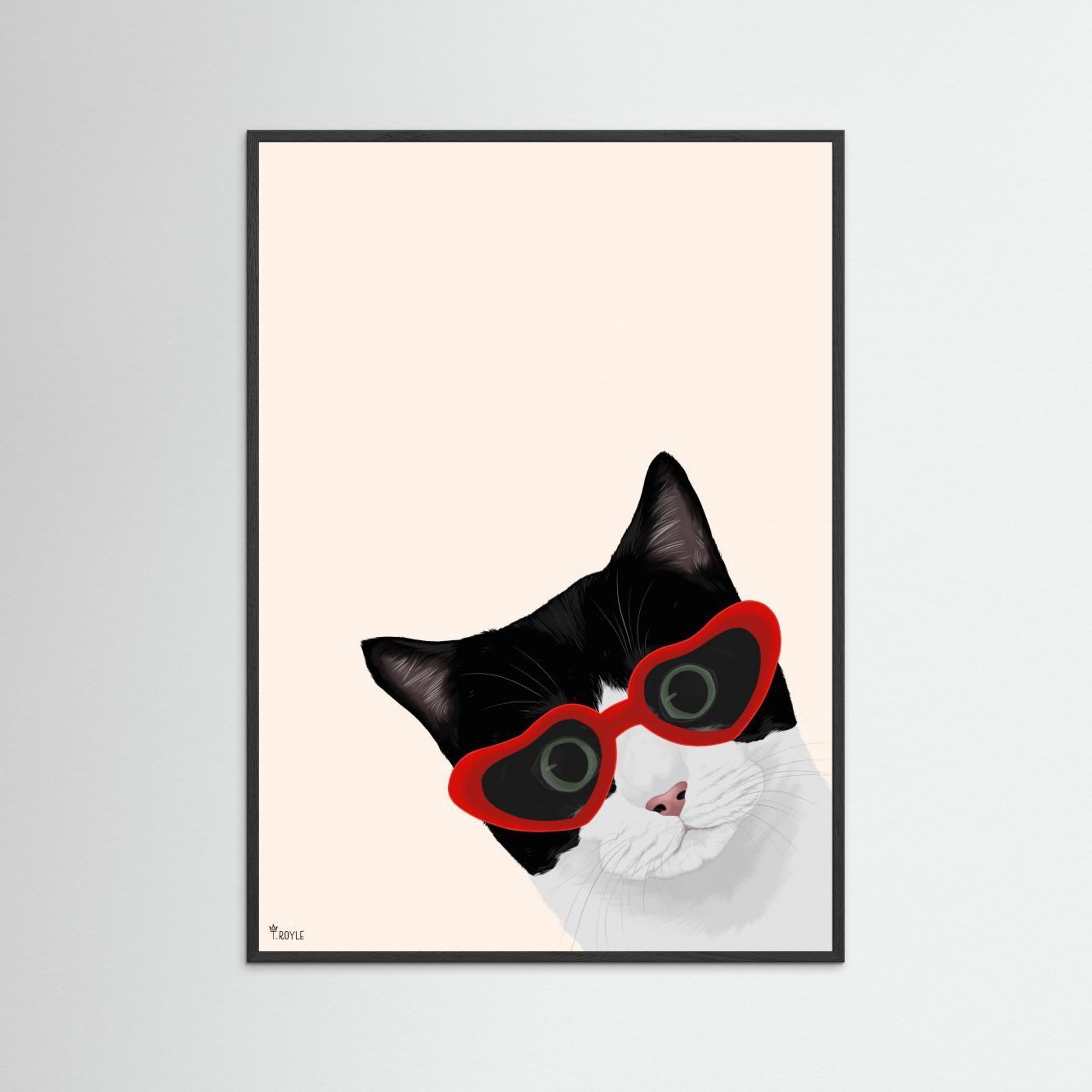 Vintage Cheeky Cat by Tara Royle