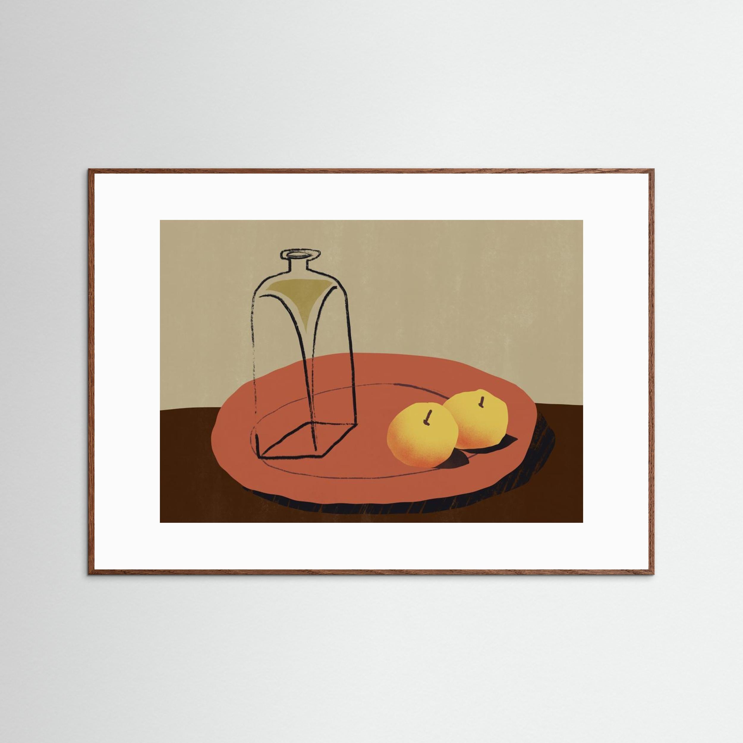 Jar and apple by Little Dean