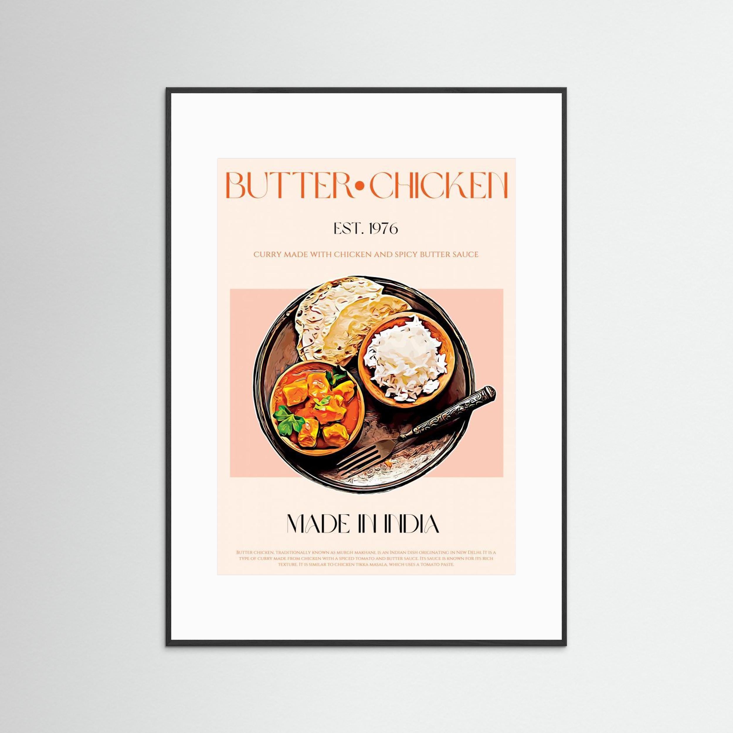 23ratiobutterchickenprint by Nazma Khokhar