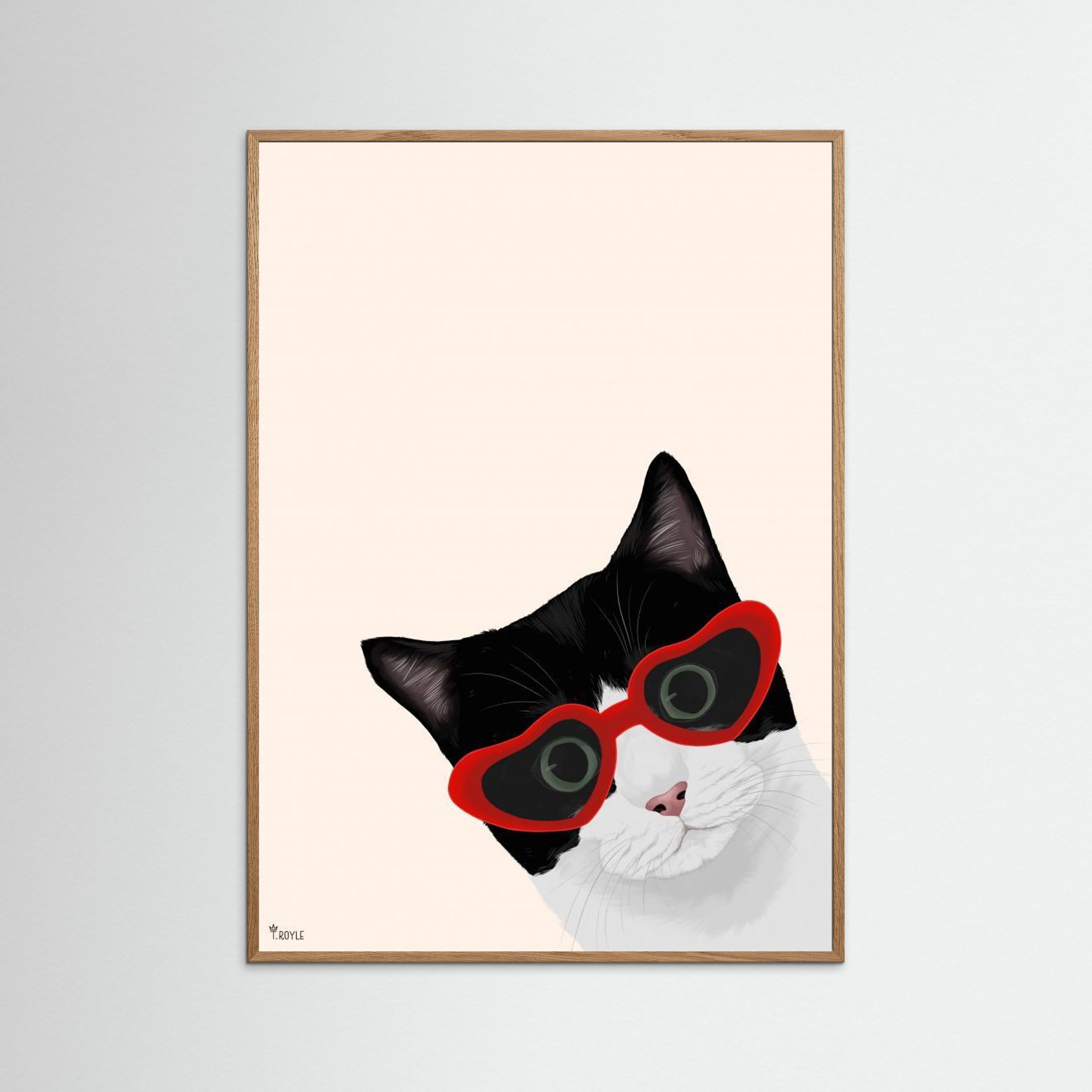 Vintage Cheeky Cat by Tara Royle