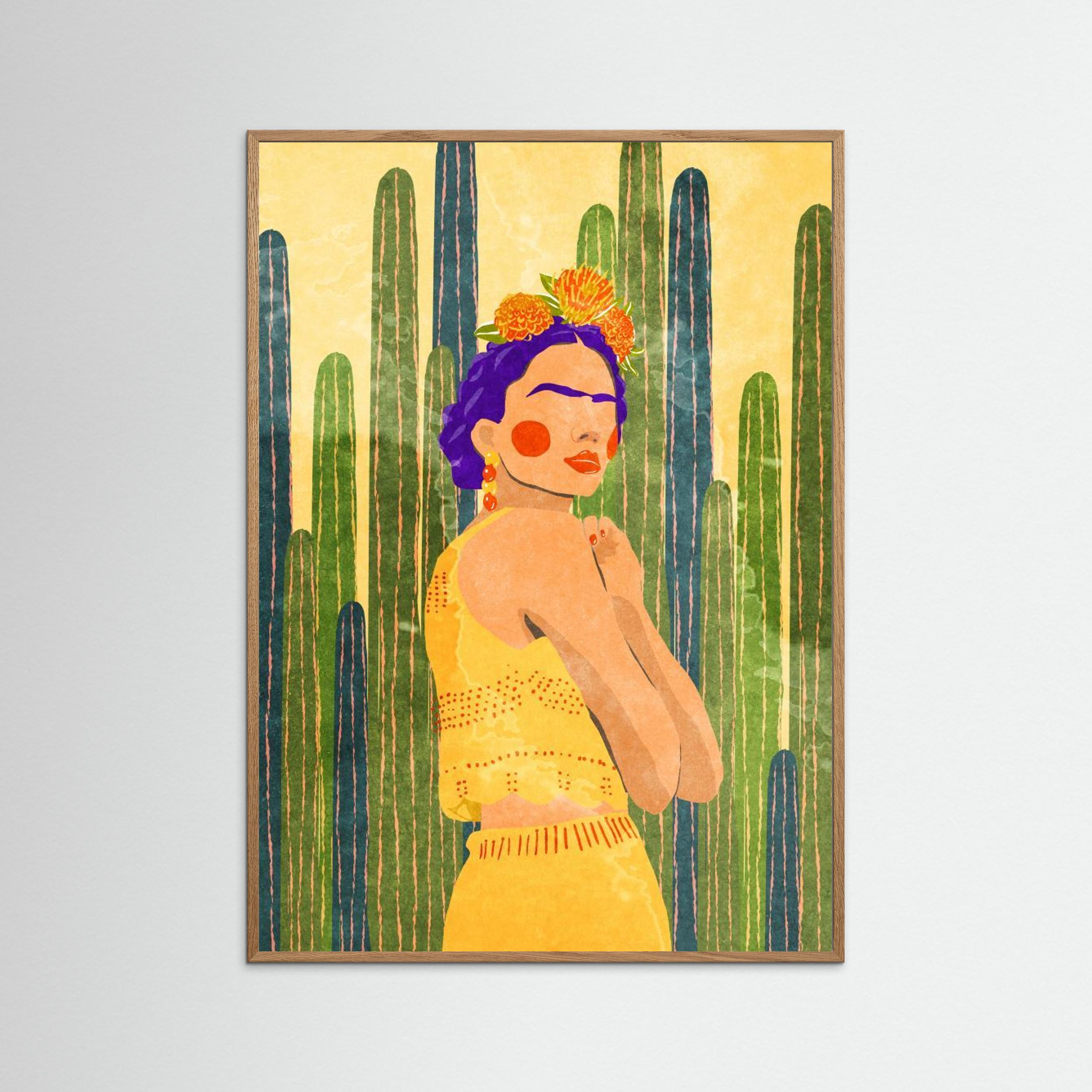 Frida and cacti by Raissa Oltmanns